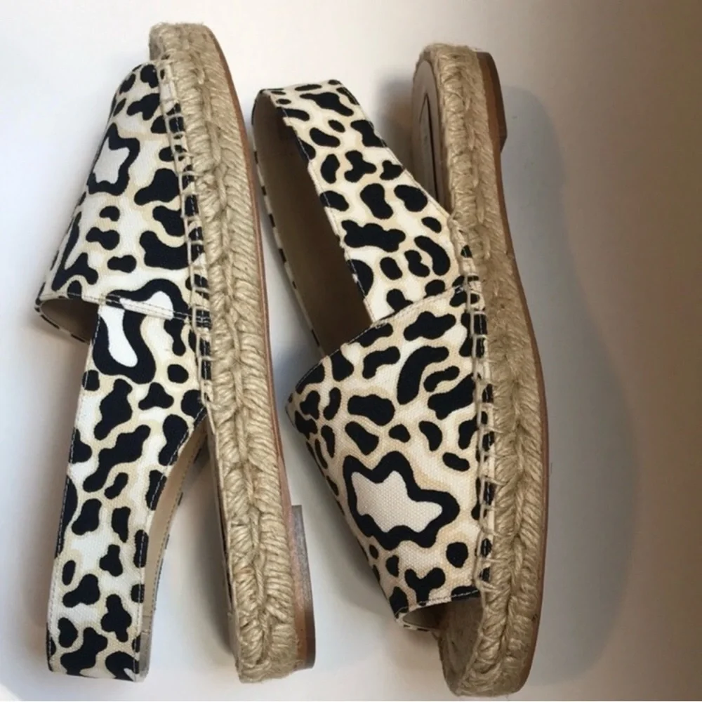 Stella McCartney Vegan Leopard Espadrille Sandals EU 35 Box